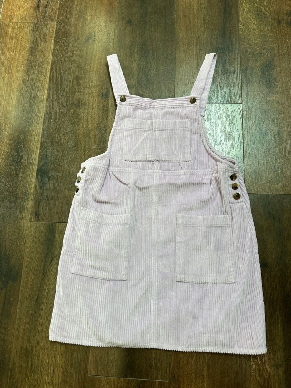 Women's Lilac Corduroy Overall Dress -